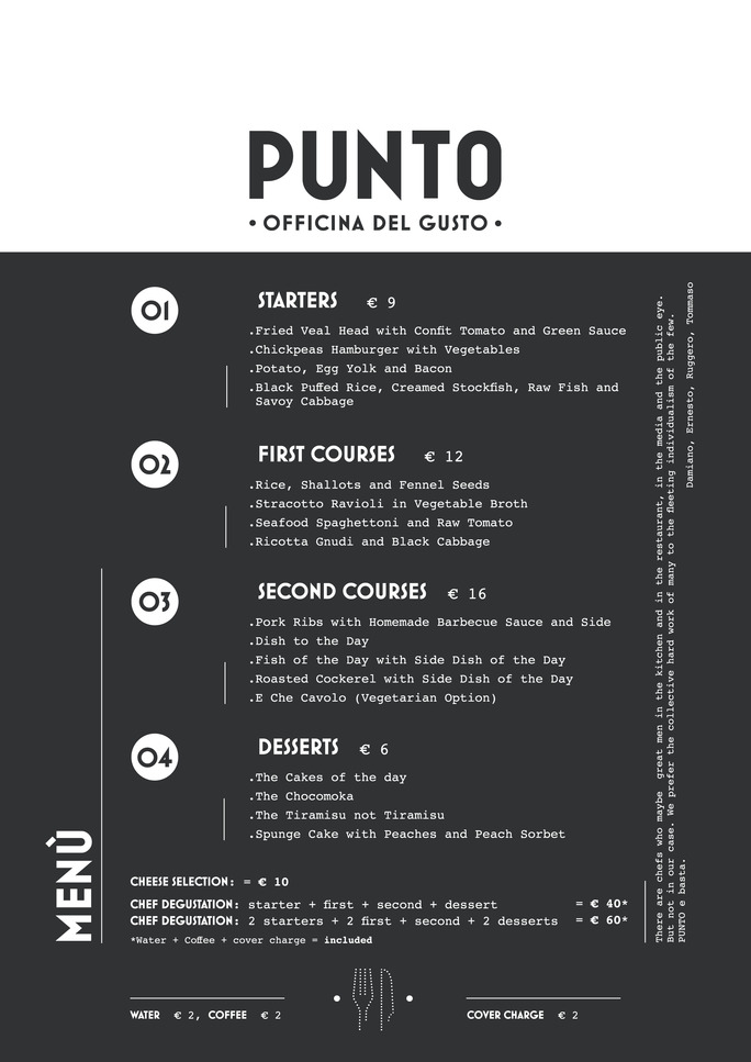 Punto menu settembre eng